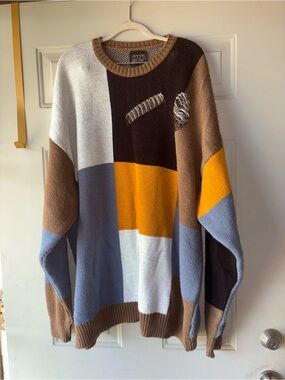 Man Skate Boohoo Man colorblock sweater size XL